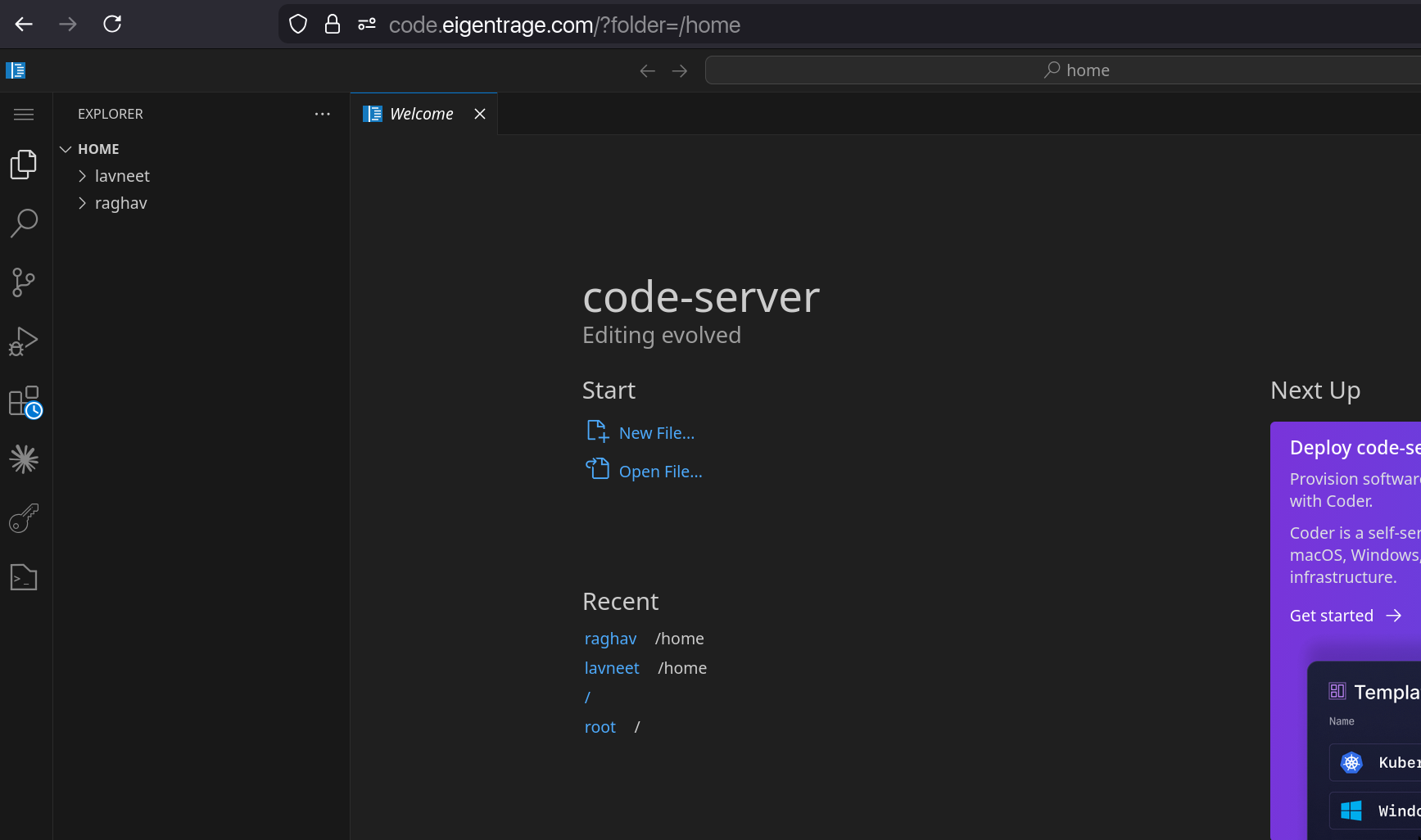 VS Code Server preview